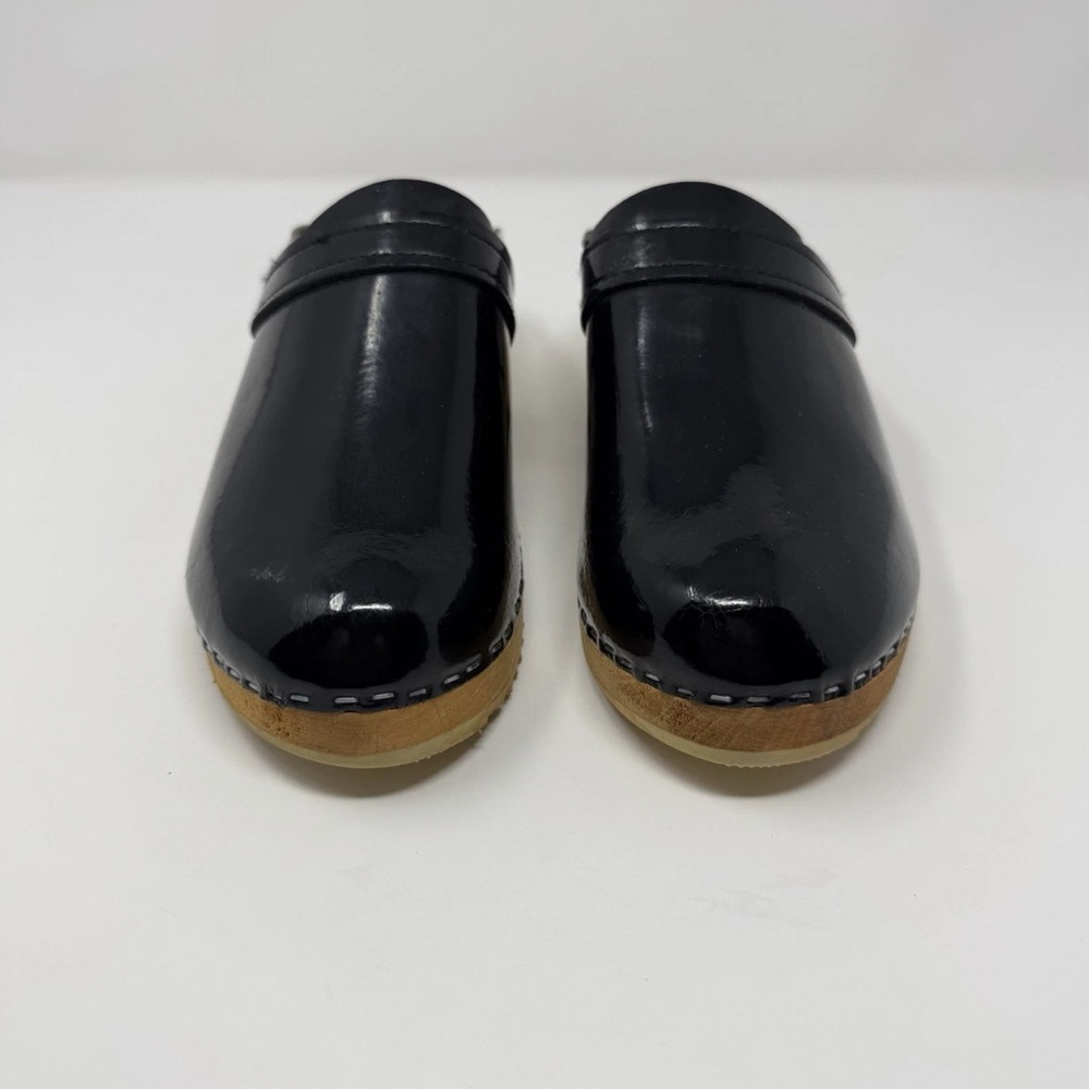 Lotta From Stockholm Black Patent Leather Clogs